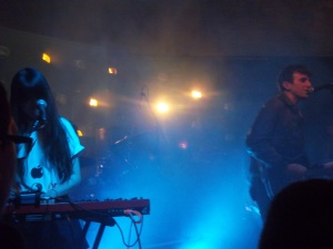 Kip Berman and Peggy Wang from a Pains of Being Pure at Heart set last December.